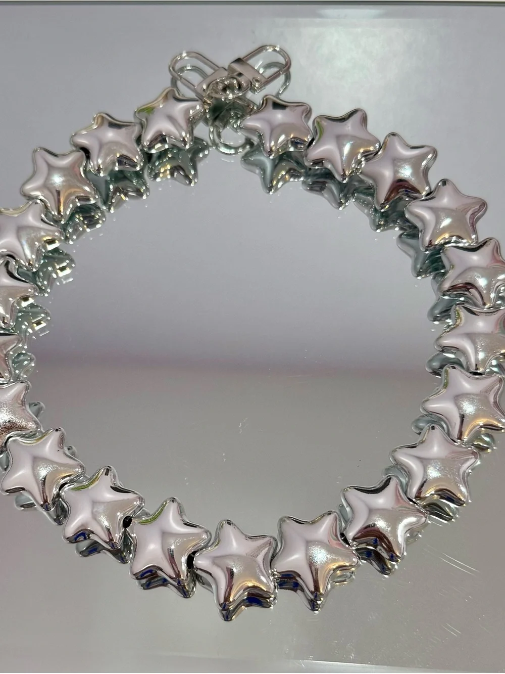 New Silver Star Bag Chain 18 inches
